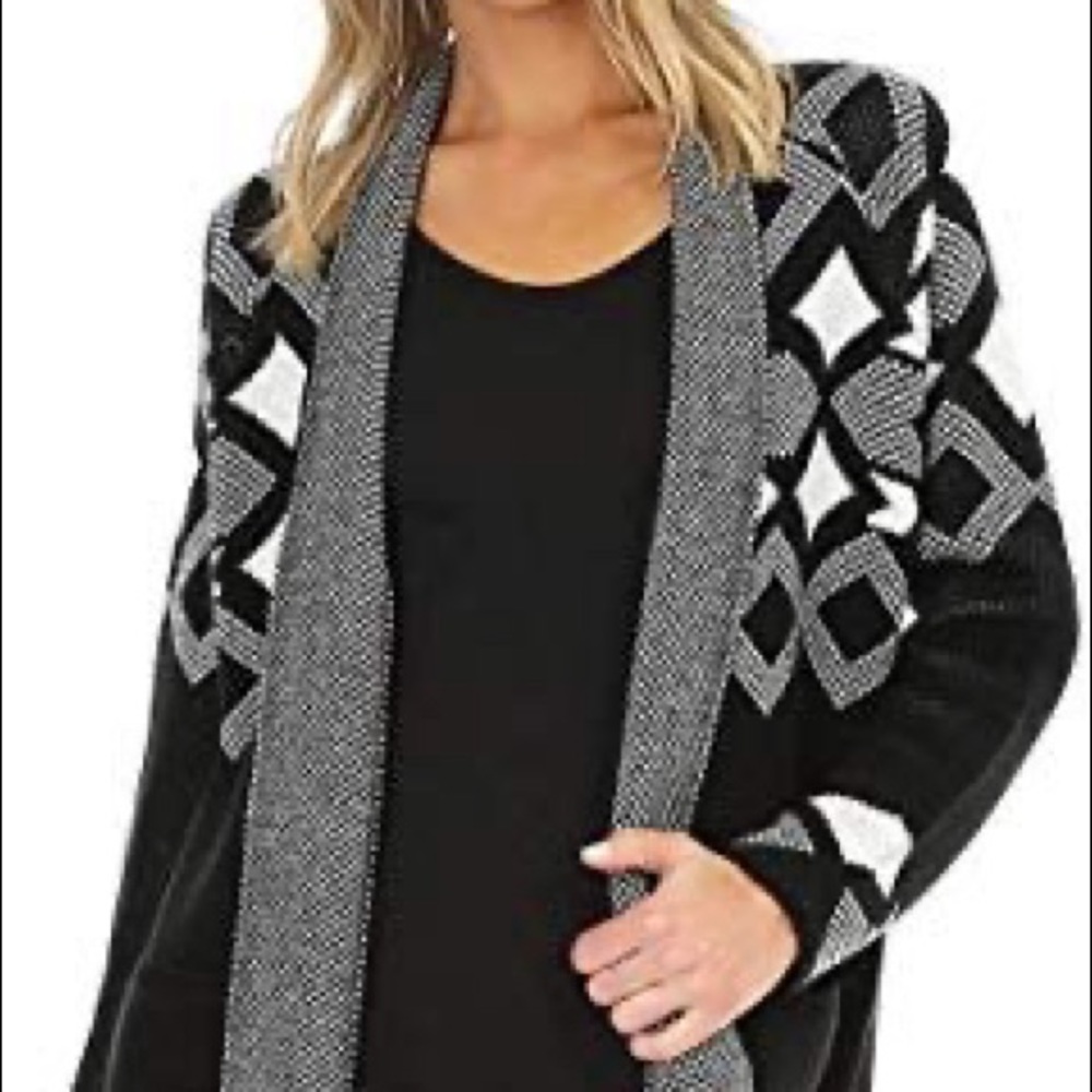Bobi jacquard cardigan Size Small